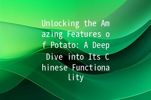 Unlocking the Amazing Features of Potato: A Deep Dive into Its Chinese Functionality 🎥🥔