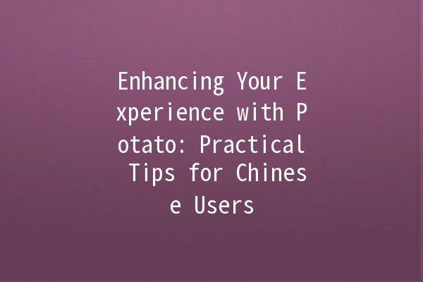 Enhancing Your Experience with Potato: Practical Tips for Chinese Users 🥔✨