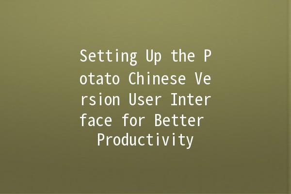 Setting Up the Potato Chinese Version User Interface for Better Productivity 🎮💻