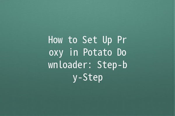 How to Set Up Proxy in Potato Downloader: Step-by-Step 🥔🌐