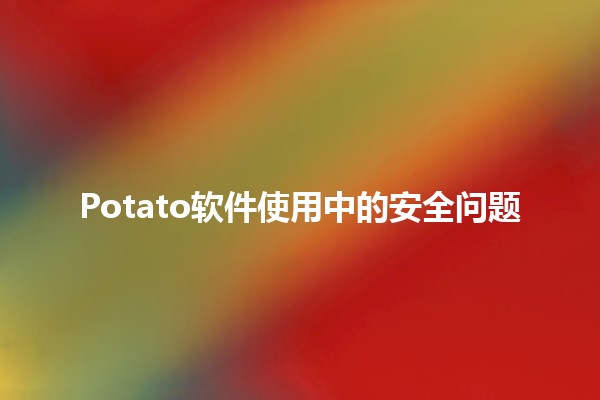 Potato软件使用中的安全问题🔒💻