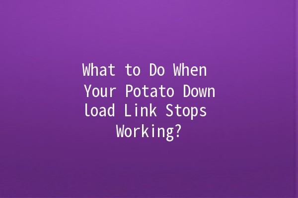 What to Do When Your Potato Download Link Stops Working? 🥔💻