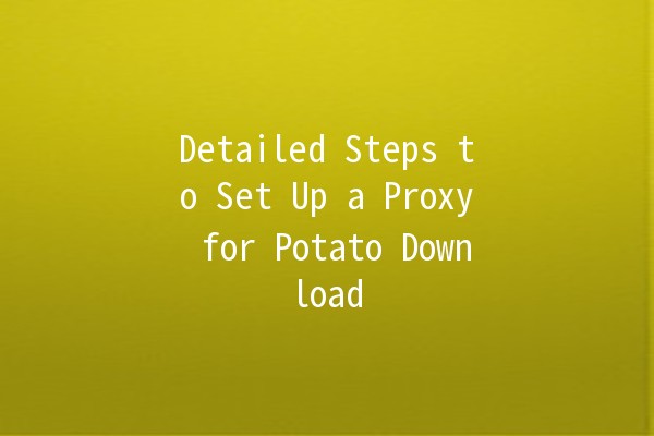 Detailed Steps to Set Up a Proxy for Potato Download 📥🌐