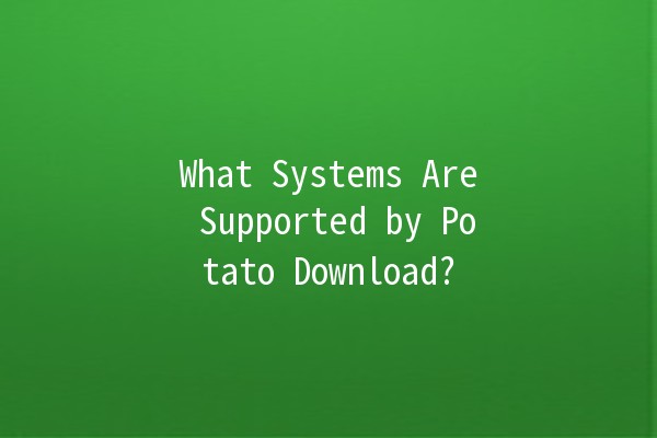 What Systems Are Supported by Potato Download? 🚀💻