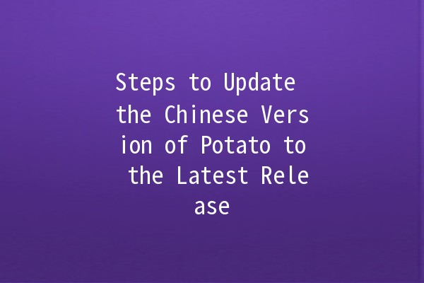 Steps to Update the Chinese Version of Potato to the Latest Release 🥔✨