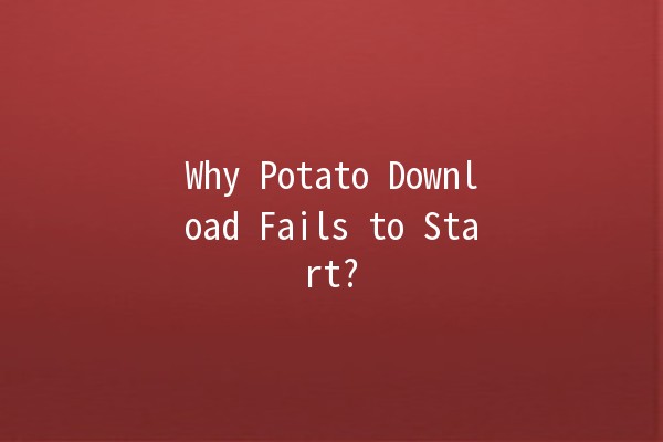 Why Potato Download Fails to Start? 🥔💻