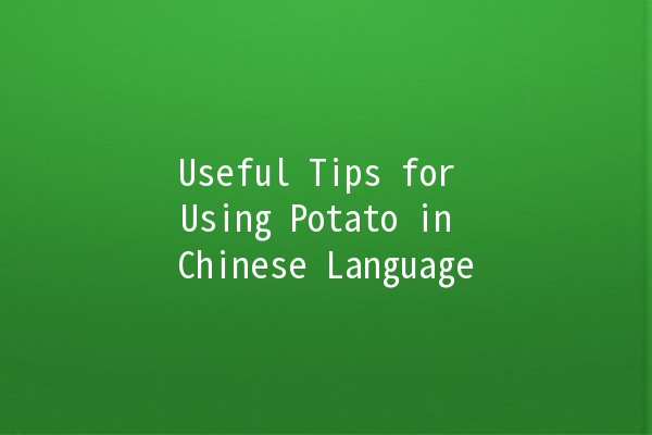 Useful Tips for Using Potato in Chinese Language 🥔✨