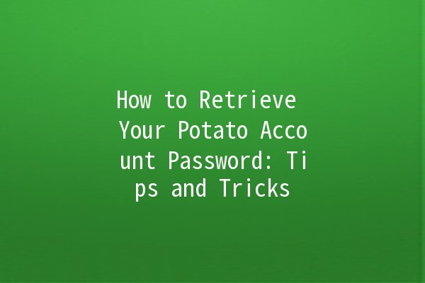 How to Retrieve Your Potato Account Password: Tips and Tricks 🥔🔑