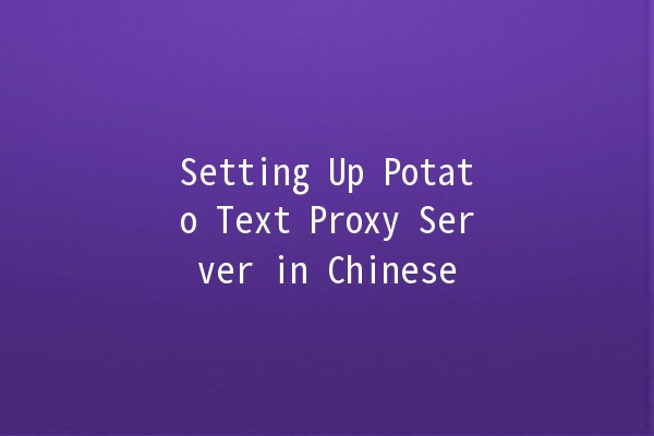 Setting Up Potato Text Proxy Server in Chinese 🌐🥔