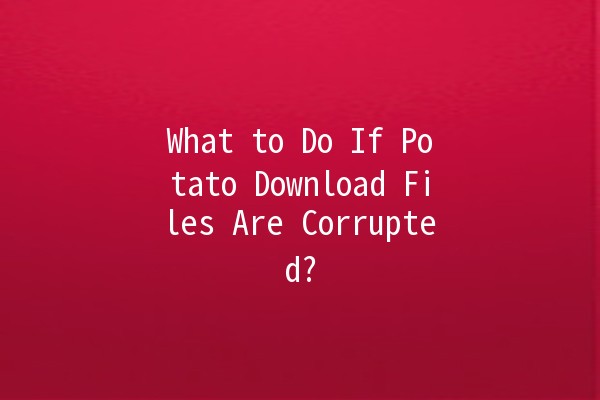 What to Do If Potato Download Files Are Corrupted? 🥔💻